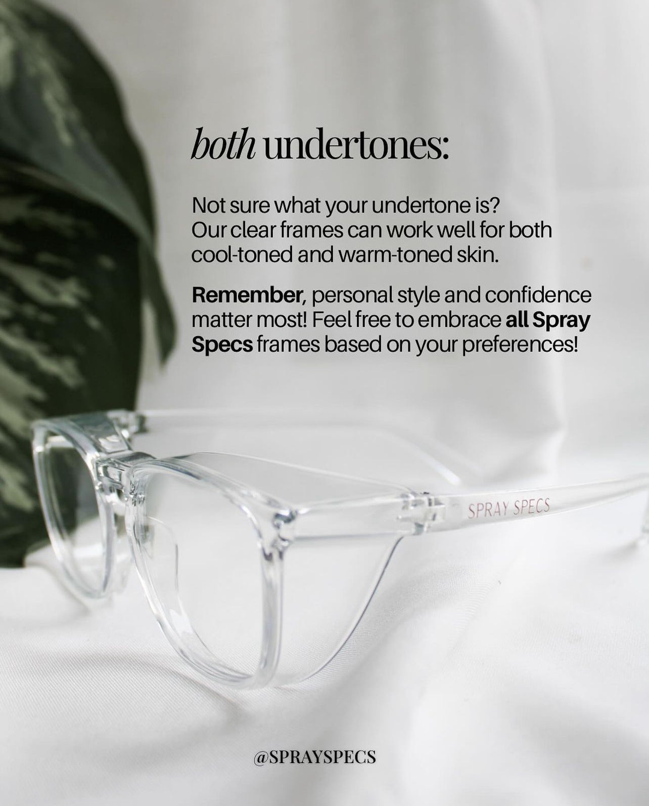 Square Clear Specs – Spray Specs